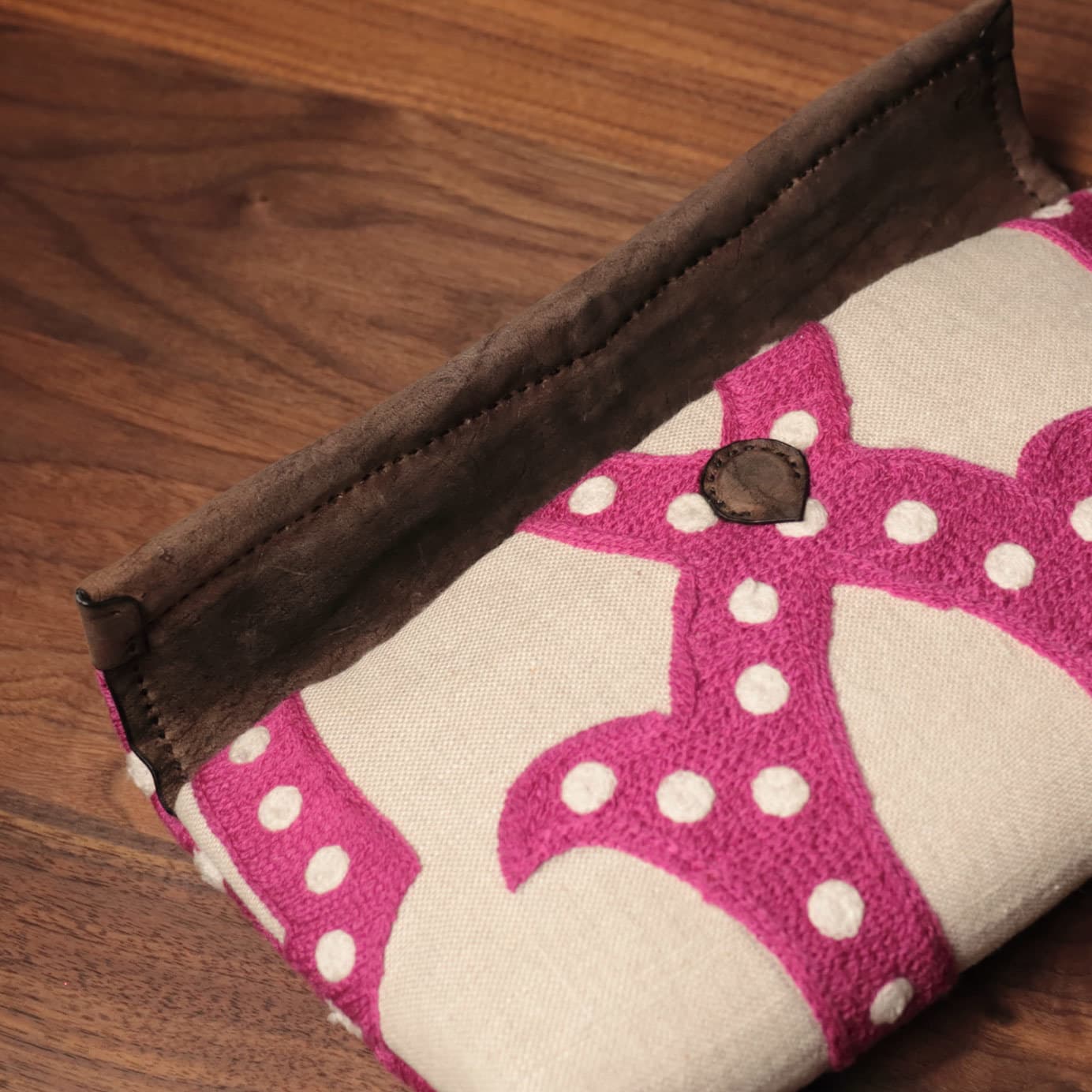 MILAN BLONDE CLUTCH/Antelope